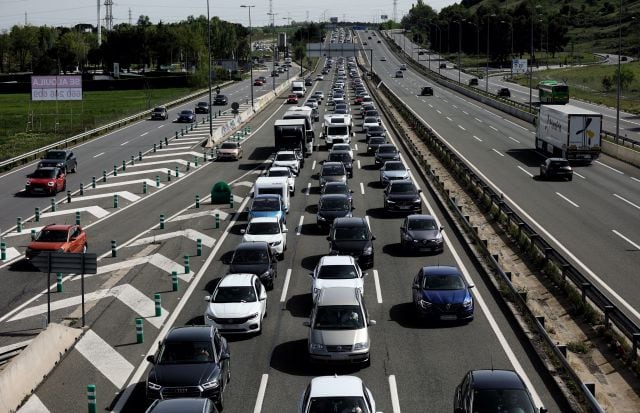 Se esperan atascos a la entrada de Madrid el domingo.