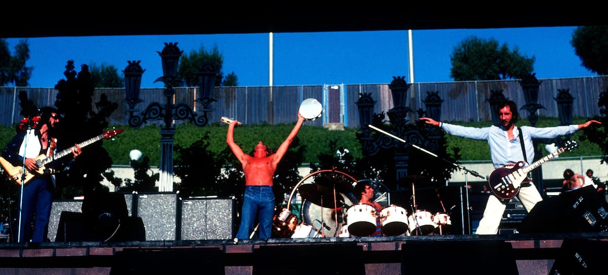 The Who, durante un show en Oakland (California) en 1976.