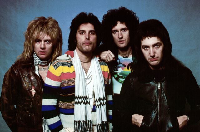 Los miembros del grupo Queen.