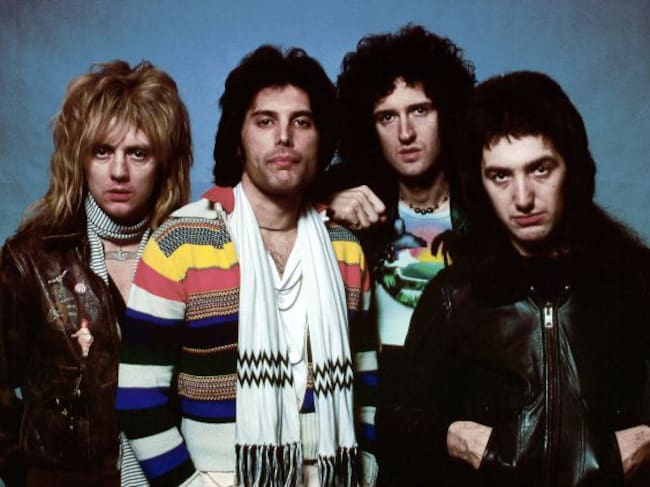 Los miembros del grupo Queen.