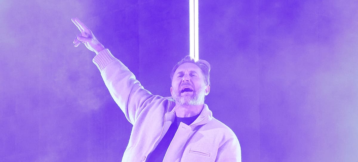David Guetta en su show