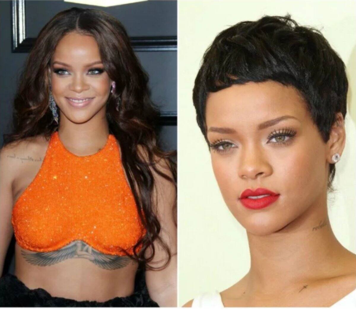Rihanna - A la cantante le quedaba muy bien su pelo corto.