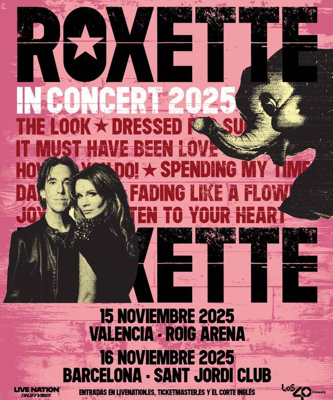 Roxette анонсирует концерты в Валенсии и Барселоне
