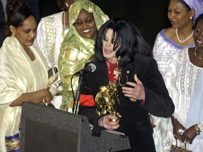 Michael Jackson en 2004.