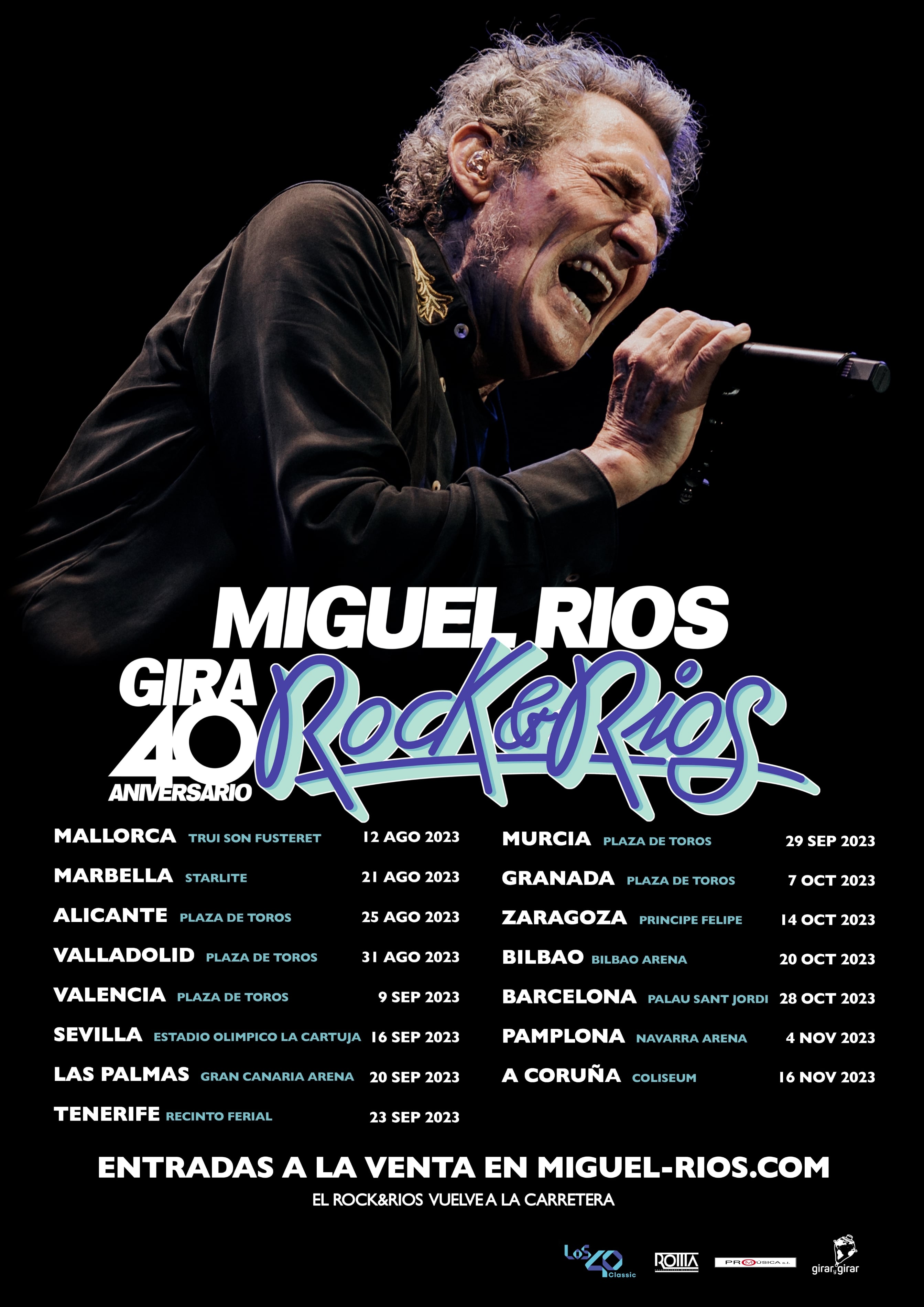 Gira 40º aniversario &#039;RocknRíos&#039; de Miguel Ríos