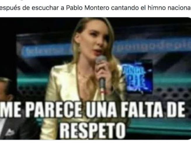 Reacciones al error de Pablo Montero con el Himno Nacional