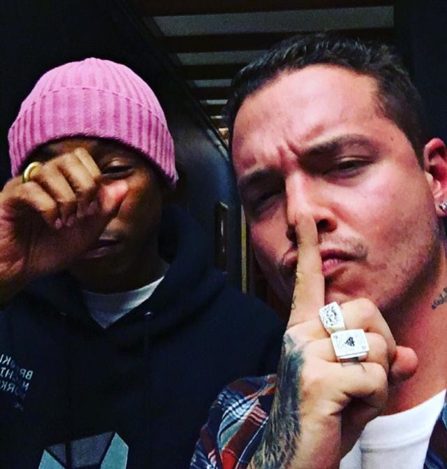 Pharrell (izda.) y J Balvin quieren tapar muchas bocas.