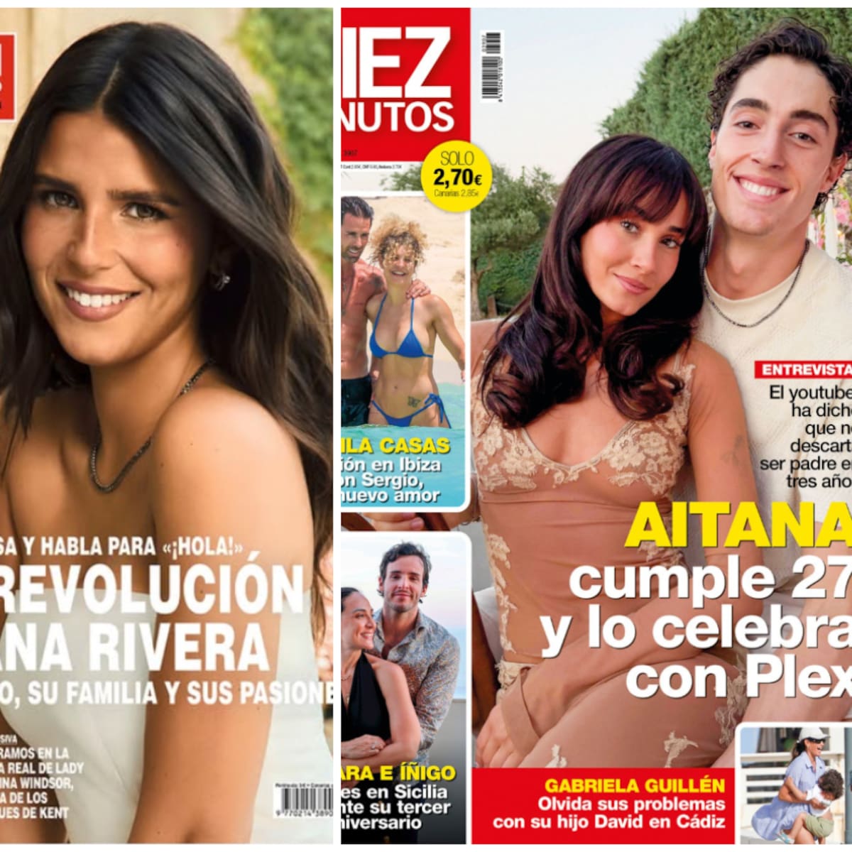 Las portadas de las revistas del miércoles 1 de julio: Aitana con Plex, Elsa Pataky, Sheila Casas y Tana Rivera