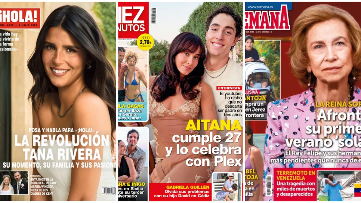 Las portadas de las revistas del corazón del miércoles 1 de julio: Aitana con Plex, Elsa Pataky, Sheila Casas y Tana Rivera