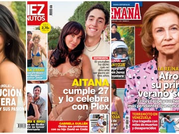 Las portadas de las revistas del corazón de hoy, miércoles 1 de julio: Aitana con Plex, Elsa Pataky y Sheila Casas