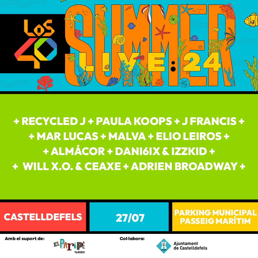 Cartell d&#039;ELS40 Summer Live a Castelldefels