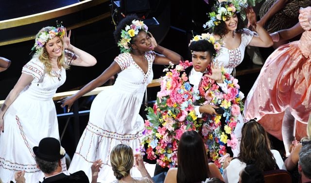 Janelle Monáe durante el espectáculo de arranque de la gala de los Óscar 2020