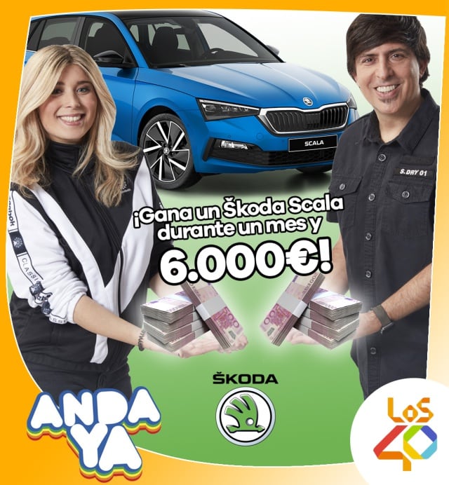 Gana un Škoda y 6.000 euros con &#039;Anda Ya&#039;