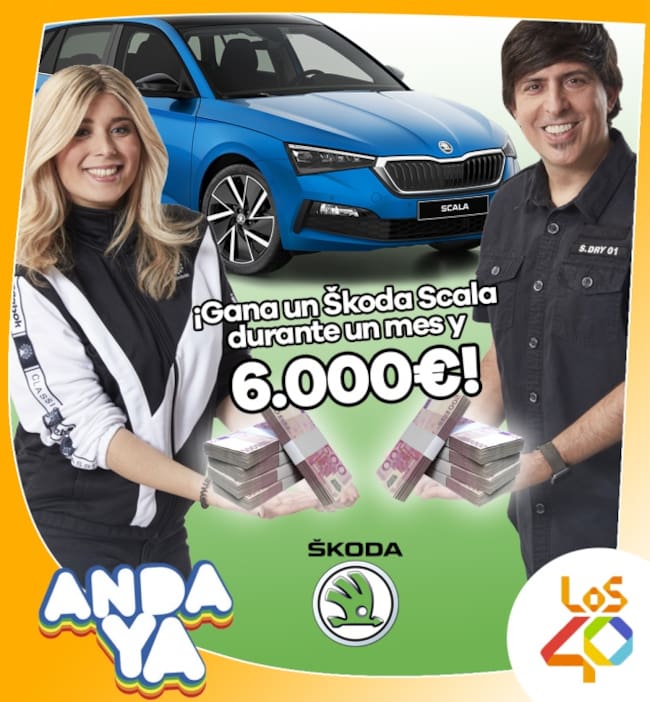 Gana un Škoda y 6.000 euros con 'Anda Ya'