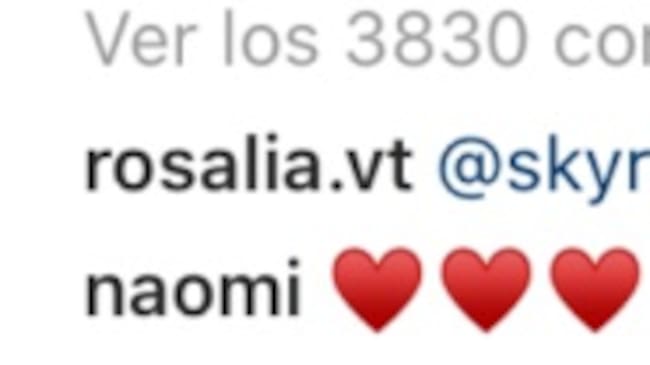 Naomi Campbell cae rendida ante Rosalía