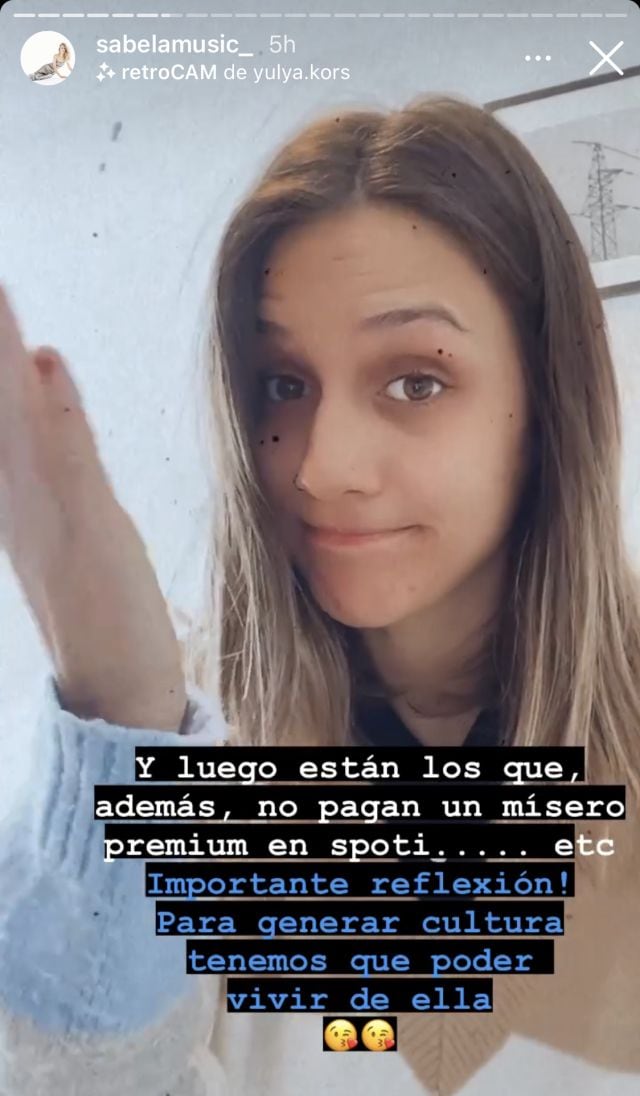 Sabela en Instagram