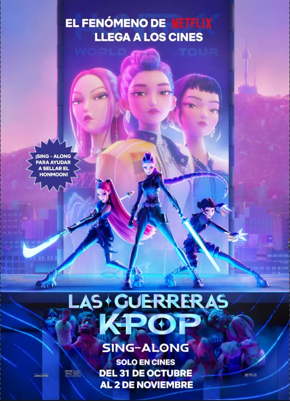 Cartel oficial de &#039;Las guerreras K-Pop&#039;