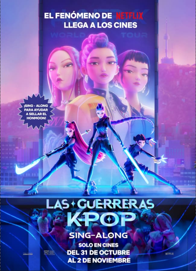 Cartel oficial de 'Las guerreras K-Pop'
