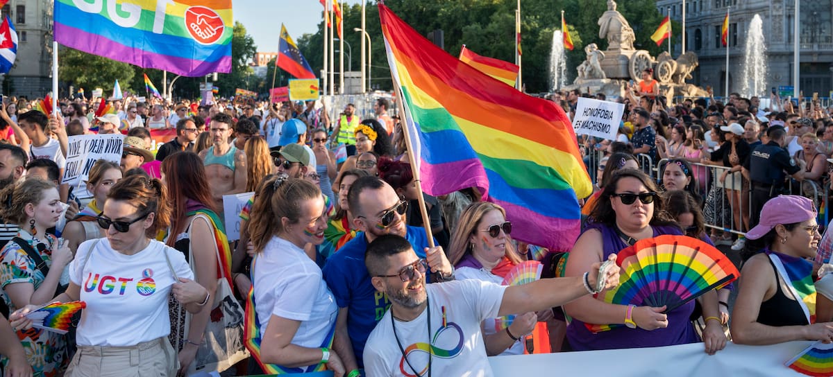 Celebración del Orgullo LGTBIQ+ en Madrid