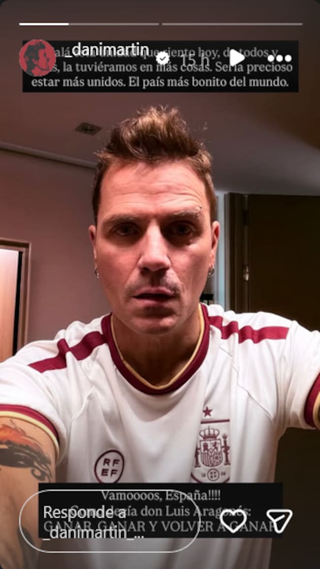 Dani Martín, en la final del Mundial 2026.