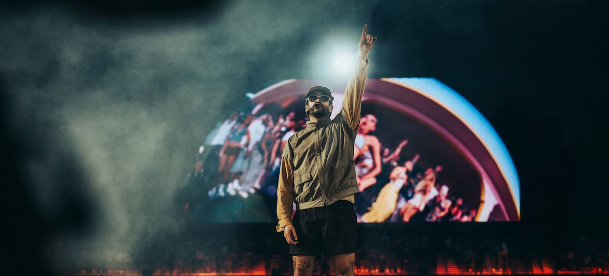 Bad Bunny, en su primer concierto en Madrid 2026.