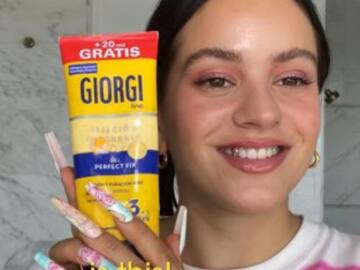 Rosalía recomienda la mítica gomina Giorgi, pero no para el pelo