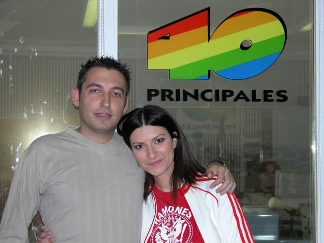 Laura Pausini con Frank Blanco