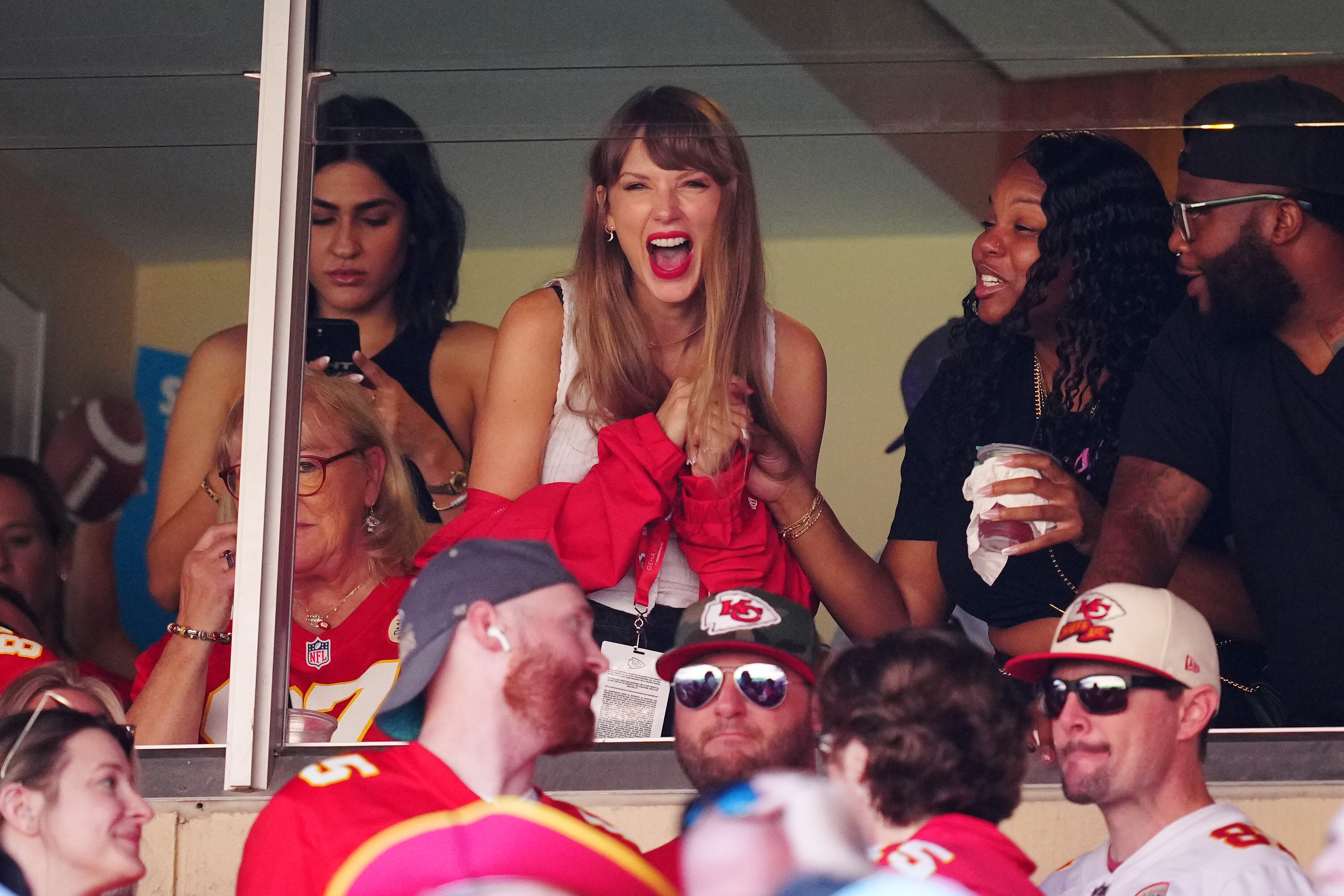 Taylor Swift en el partido entre los Chiefs y Chicago Bears