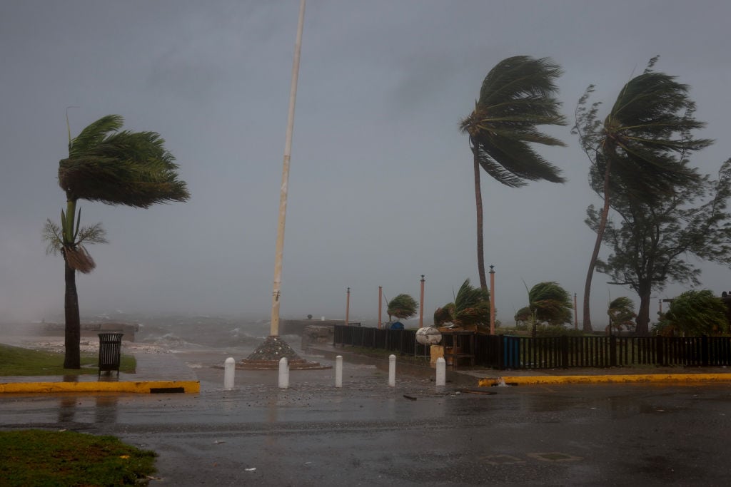 Beryl, a su paso por Jamaica.