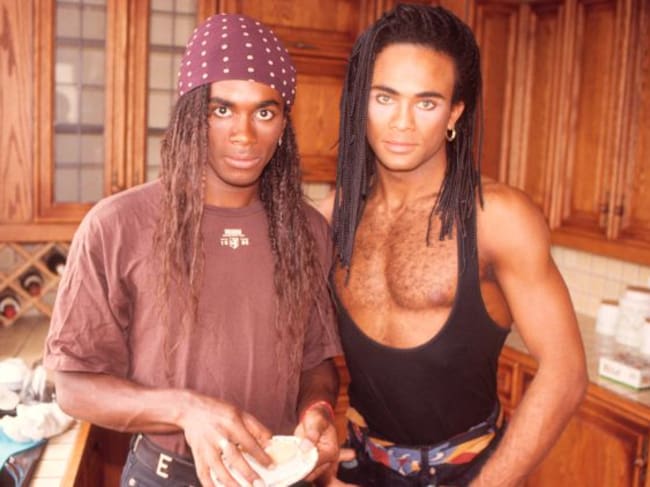 Milli Vanilli: Fab Morvan y Rob Pilatus, en 1988.