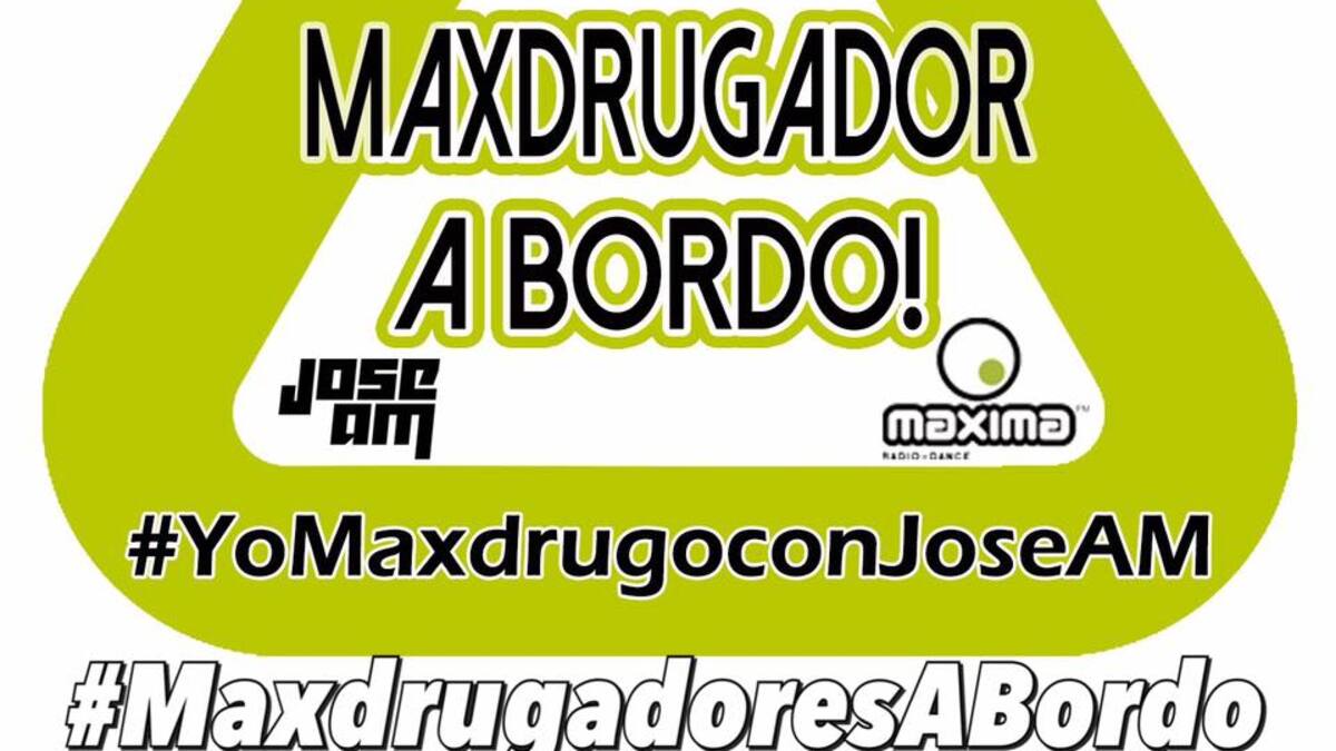 Consigue tu pegatina de #MaxdrugadorABordo !!