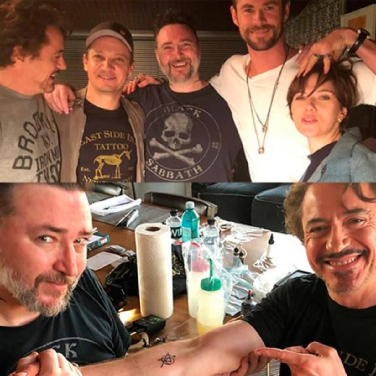 "Avengers" se tatúan escudo del equipo para homenajear a la saga