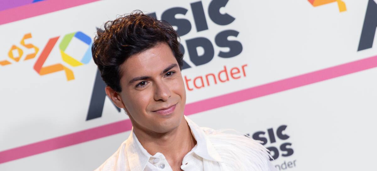 Alfred García en la alfombra de LOS40 Music Awards 2023