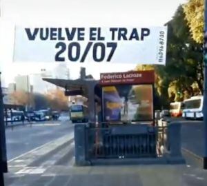 Carteles de la vuelta del trap en honor a Duki