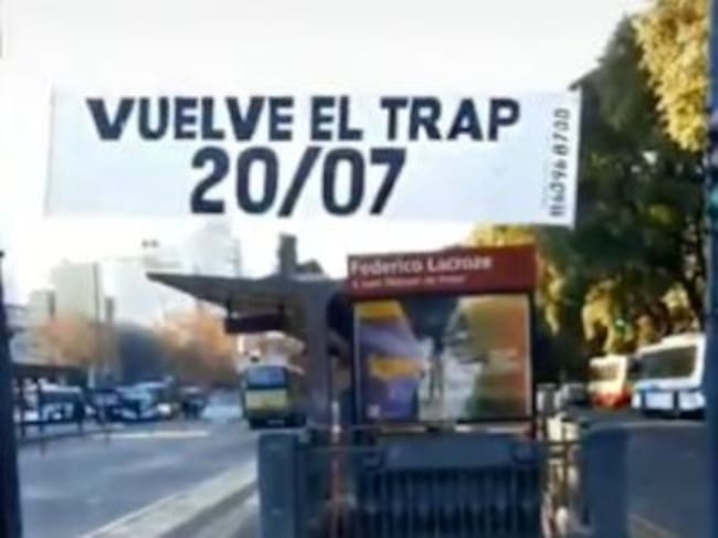 Carteles de la vuelta del trap en honor a Duki