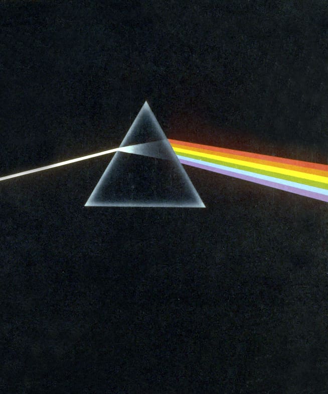 Portada original de &#039;Dark Side Of The Moon&#039; lanzado por Pink Floyd en 1973.
