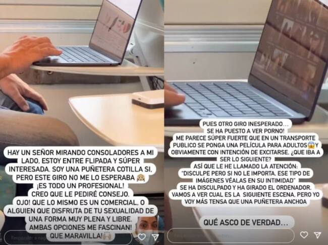 Nagore Robles comparte en redes su enfado mientras iba a Alicante