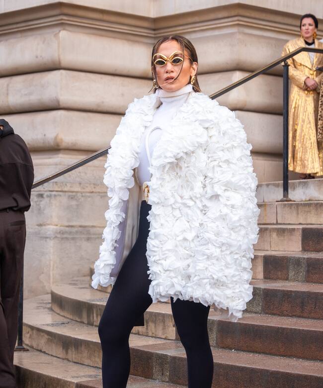 Jennifer Lopez en la Semana de la Moda de París