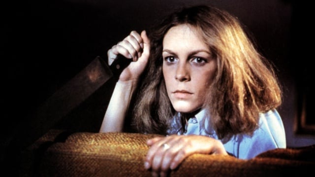 Jamie Lee Curtis en un fotograma de Halloween (1978)