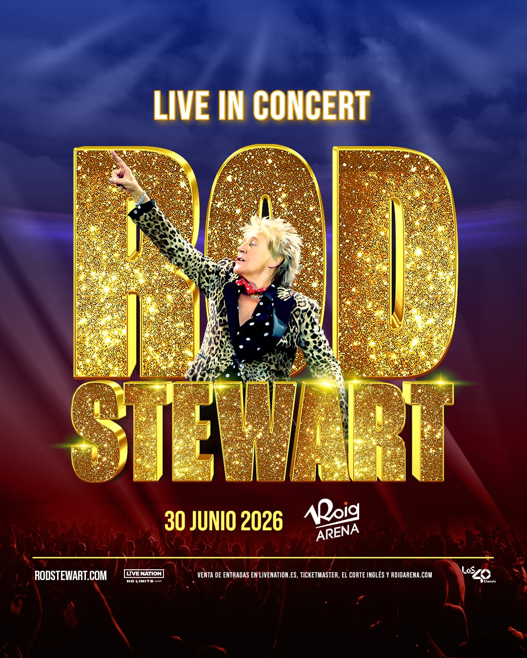 Rod Stewart actuará en Valencia el 30 de junio de 2026