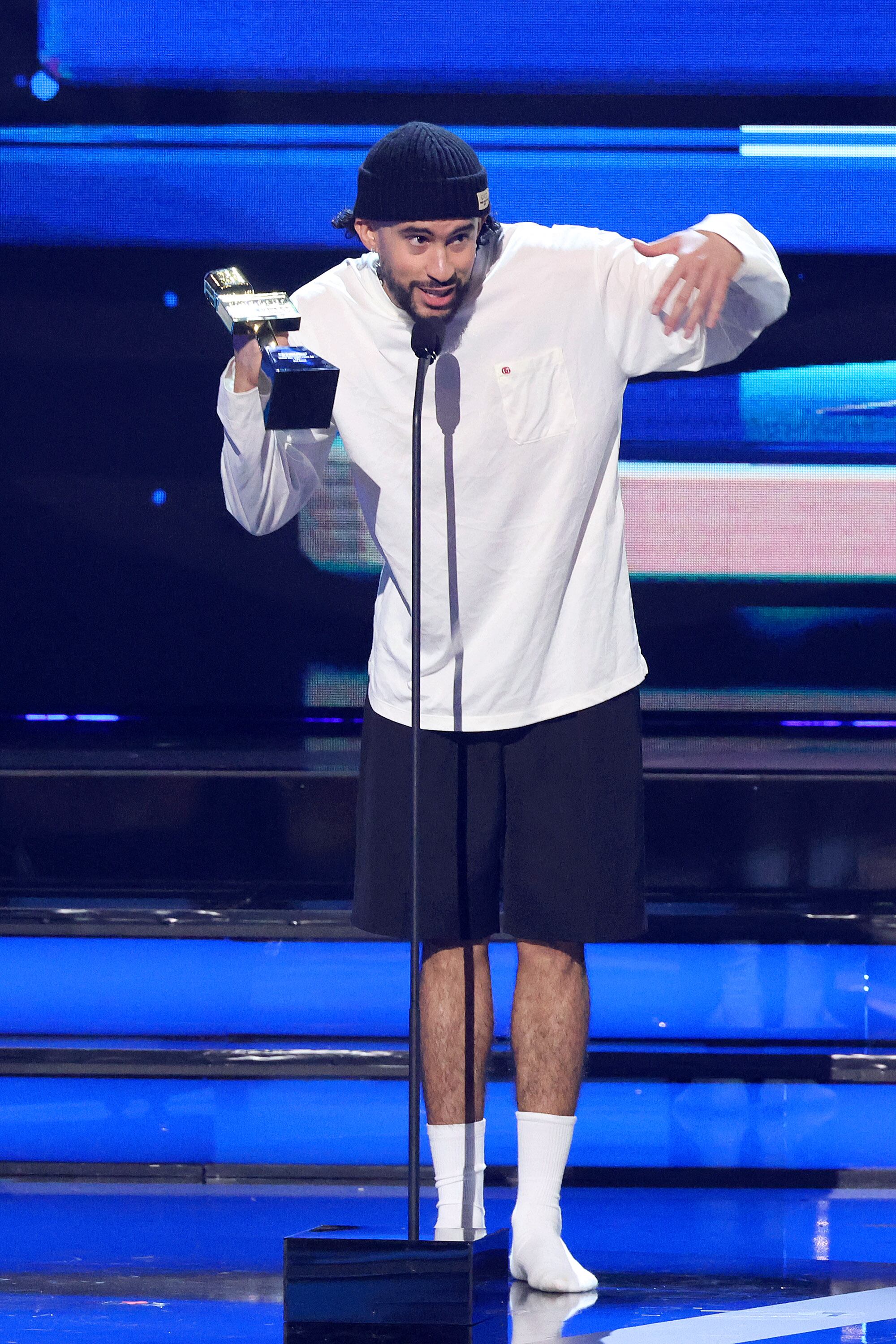 Bad Bunny, en los Premios Billboard de la música latina 2023.