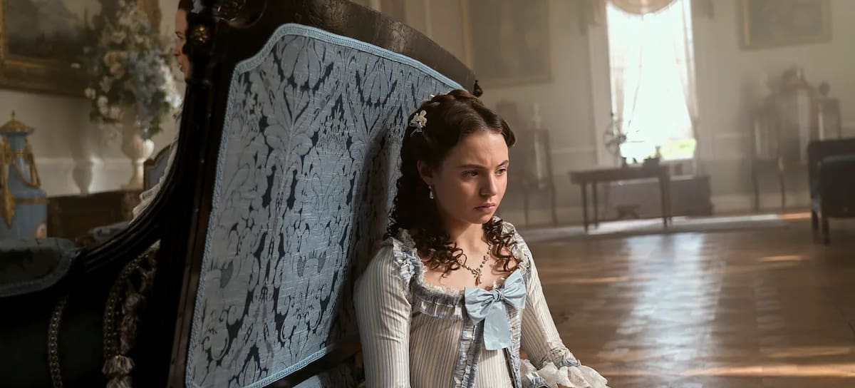 Connie Jenkins-Greig dando vida a Violet de adolescente en 'La reina Charlotte: una historia de los Bridgerton'