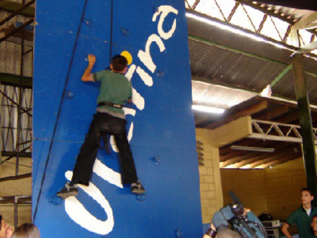 Esta fue la pared escaladora de la U Latina