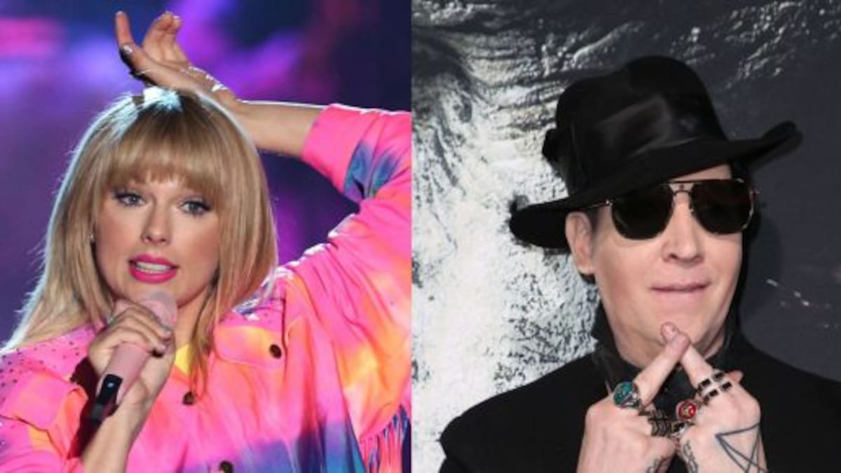 La polémica foto de Taylor Swift y Marilyn Manson que se hizo meme