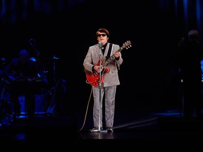 Un holograma de Roy Orbison, en concierto. Durante la gira The Hologram UK Tour en el Eventim Apollo de Londres en abril de 2018.