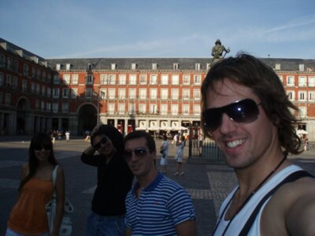Juan, Leo,Viki,Santi en Madrid