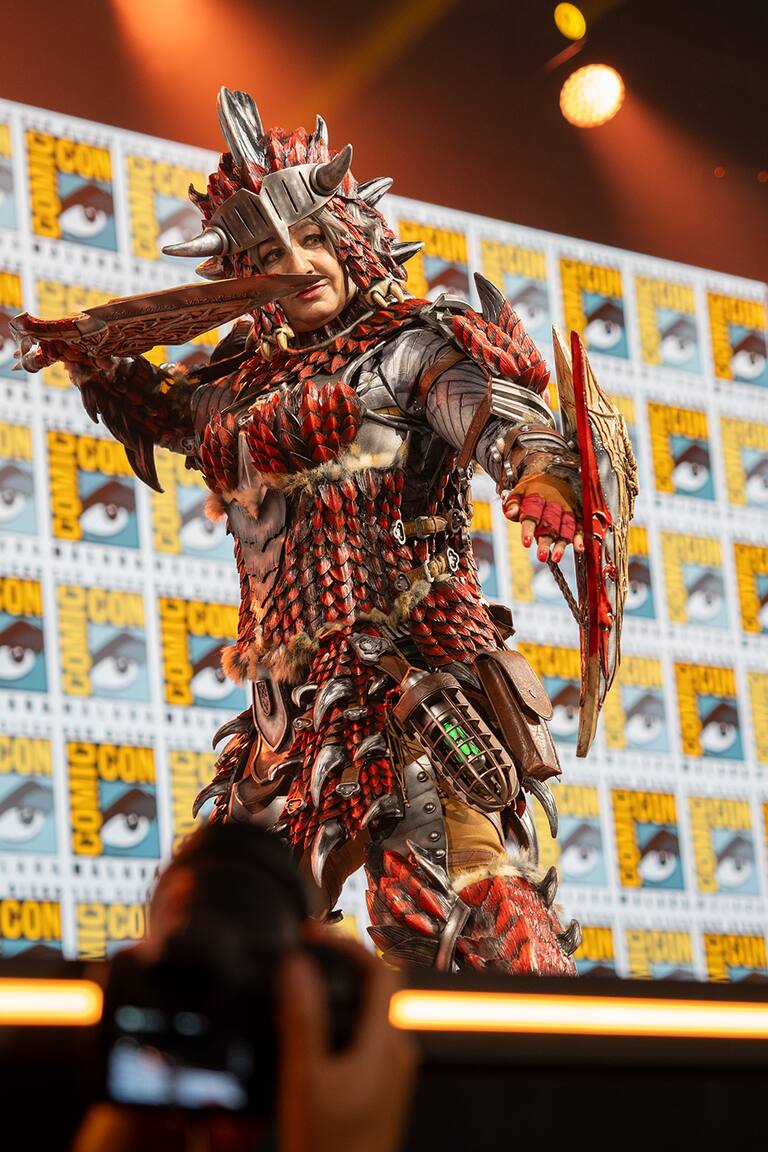 Cosplay de Monster Hunter en la SDCC Málaga.