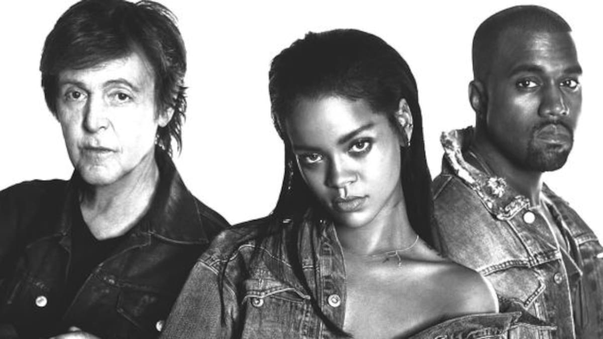 Rihanna se une a Paul McCartney y Kanye West