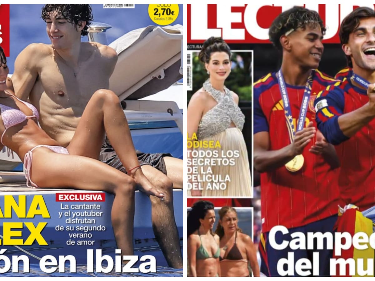 Las portadas de las revistas del corazón de hoy, miércoles 22 de julio: Plex y Aitana, Ferrán Torres y La Roja