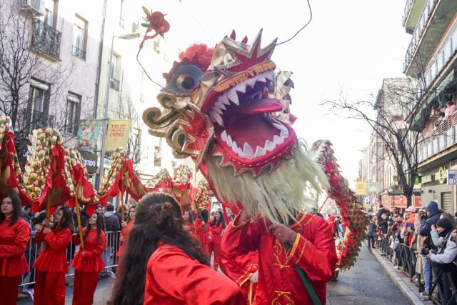 Desfile del Año Nuevo Chino en Madrid.